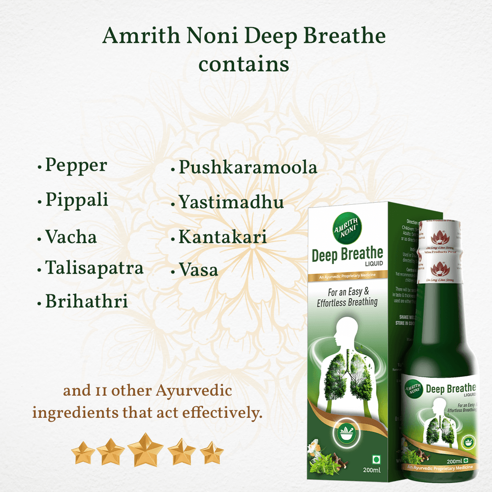 
                  
                    Amrith Noni Deep Breathe product showing ingredients on a plain white background
                  
                