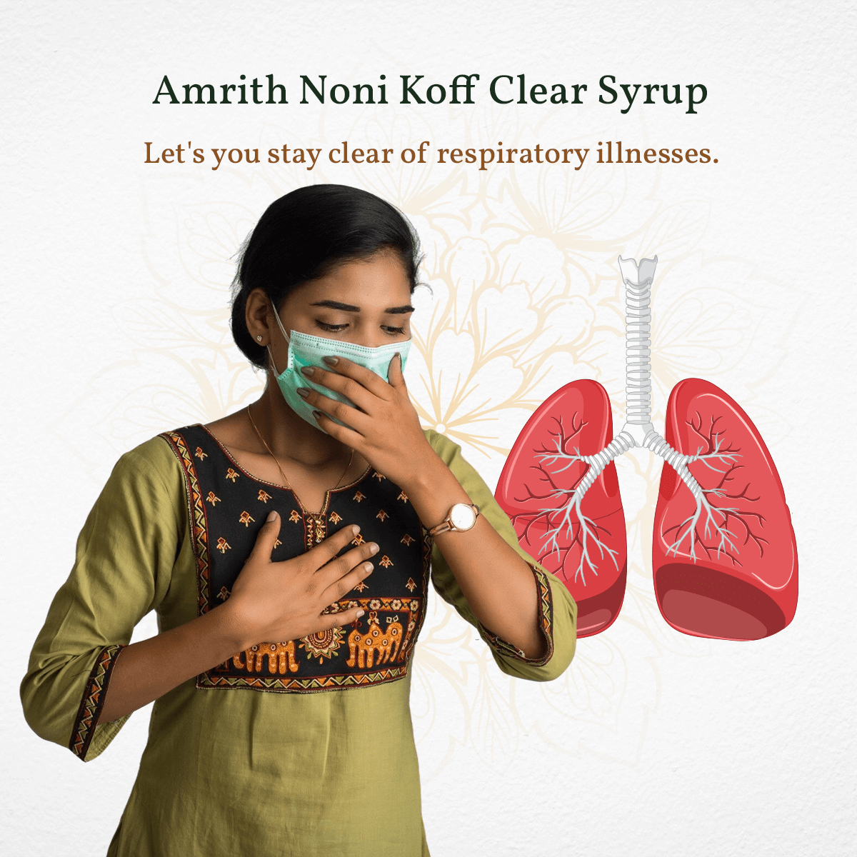 Amrith Noni Koff Clear Syrup - 100ml - hover